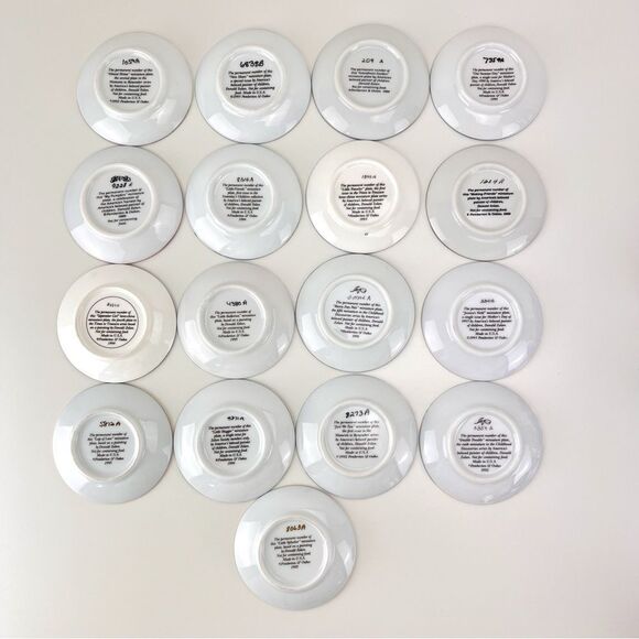 Lot Of 17 Vintage Donald Zolan Mini Plates Pemberton & Oaks - Picture 10 of 16